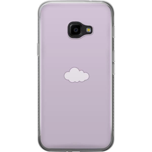 Samsung Galaxy Xcover 4 Gjennomsiktig deksel Lilla Sky - minimalistisk sky på en lilla bakgrunn