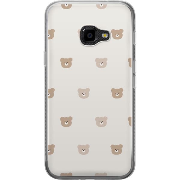 Samsung Galaxy Xcover 4 Gjennomsiktig deksel Teddybakgrunn - søte teddybjørner mot en myk bakgrunn