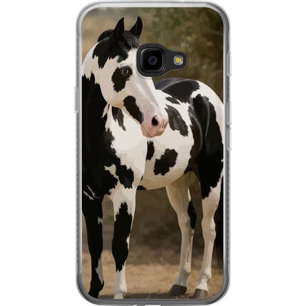 Samsung Galaxy Xcover 4 Gjennomsiktig deksel Vakker Hest - elegant illustrasjon av hestemotiv
