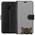 Miniatyrbilde 1 av 3: Samsung Galaxy Xcover 4 Lommeboketui Grå Kattblikk - stilren katte design med grå bakgrunn