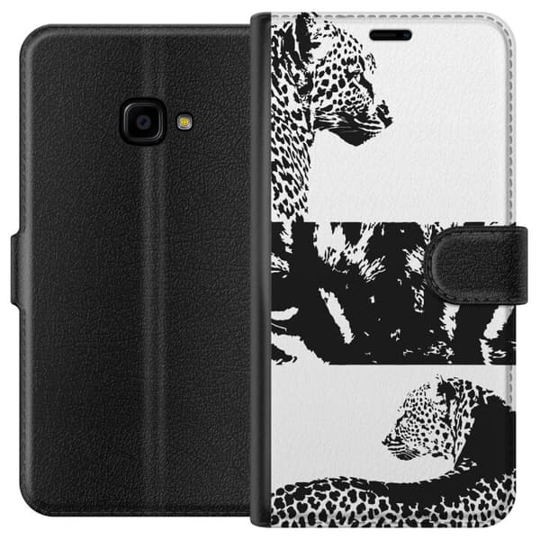 Samsung Galaxy Xcover 4 Plånboksfodral Leopard Faces – trendigt mönster med leopardansikten