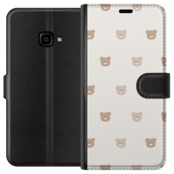 Samsung Galaxy Xcover 4 Lommeboketui Teddybakgrunn - søte teddybjørner mot en myk bakgrunn