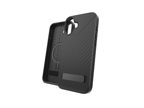 ZAGG Denali Snap - Baksidedeksel for mobiltelefon - med stativ - MagSafe-samsvar - termoplast-polyuretan (TPU), grafen - for Apple iPhone 16 Plus