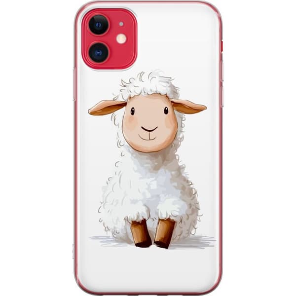 Apple iPhone 11 Gjennomsiktig deksel Søtt Lam - tegneseriestil for barn og babyprodukter