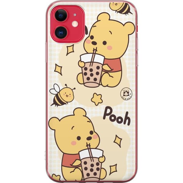 Apple iPhone 11 Gennemsigtig cover Nalle Pooh-stil - klassisk bjørnemotiv i en ny fortolkning