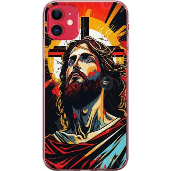 Apple iPhone 11 Gjennomsiktig deksel Jesus & Kort - religiøst motiv med dyp symbolikk