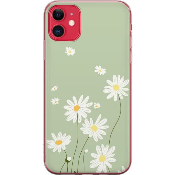 Apple iPhone 11 Gjennomsiktig deksel Prestekrager - blomstrete mønster i svensk sommerstil