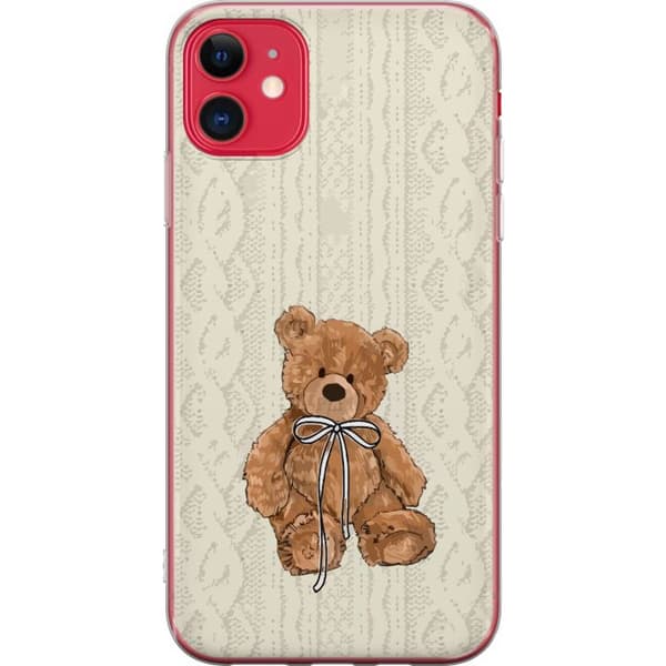 Apple iPhone 11 Gennemsigtig cover Lille Teddy – klassisk teddy i enkel design