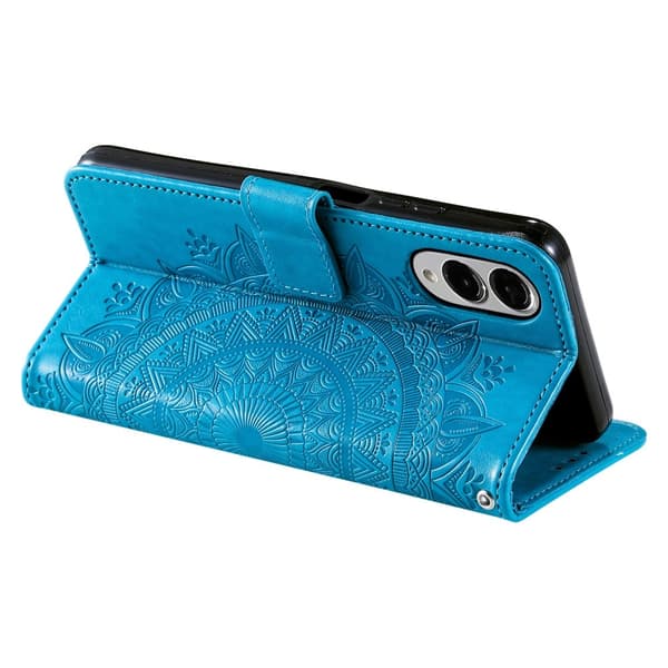 För Samsung Galaxy S25 Edge plånboksfodral Fodral Skal Mandala blommönster
