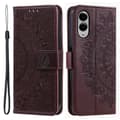 Miniatyrbillede 1 af 6: Til Samsung Galaxy S25 Edge tegnebogscover Cover Shell Mandala Blomstermønster