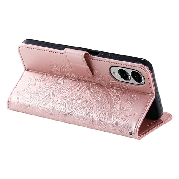 För Samsung Galaxy S25 Edge plånboksfodral Fodral Skal Mandala blommönster