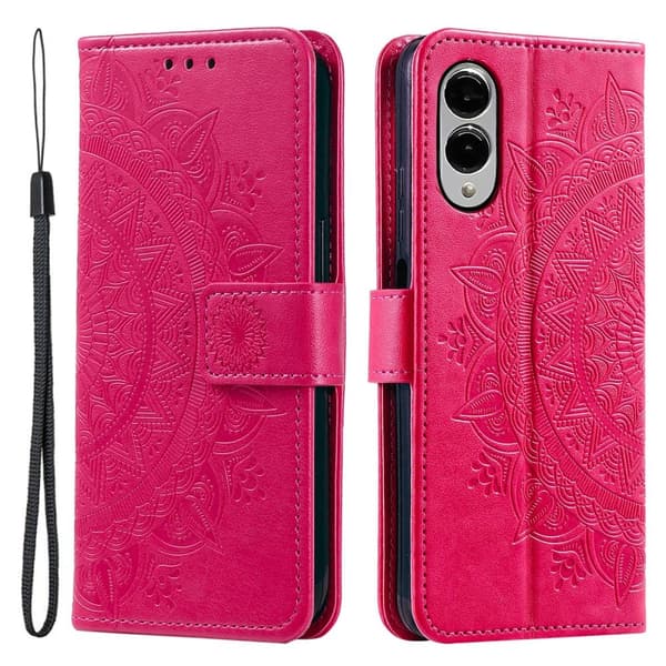 För Samsung Galaxy S25 Edge plånboksfodral Fodral Skal Mandala blommönster