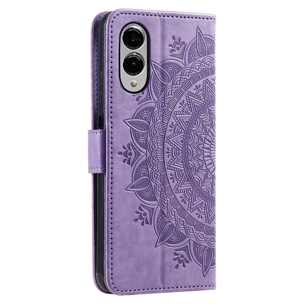 Til Samsung Galaxy S25 Edge tegnebogscover Cover Shell Mandala Blomstermønster