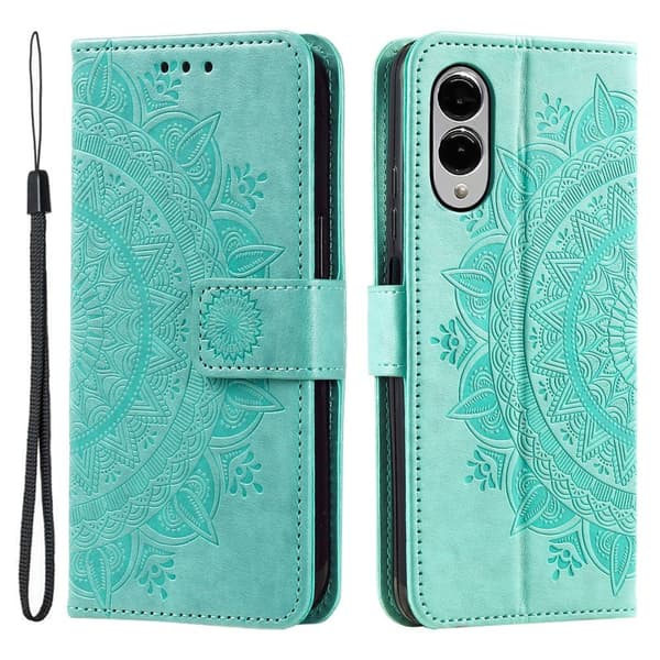 För Samsung Galaxy S25 Edge plånboksfodral Fodral Skal Mandala blommönster