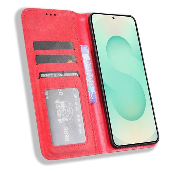 För Samsung Galaxy S25 Edge Plånboksfodral Exklusivt