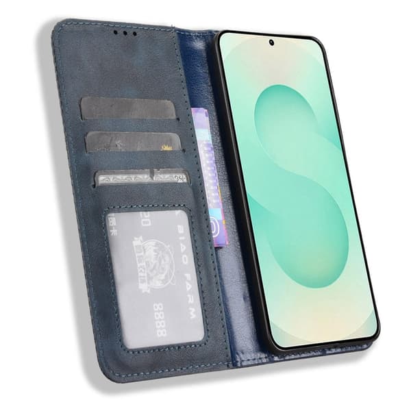 Til Samsung Galaxy S25 Edge Stand Phone Case Fuld Protection Pung Cover