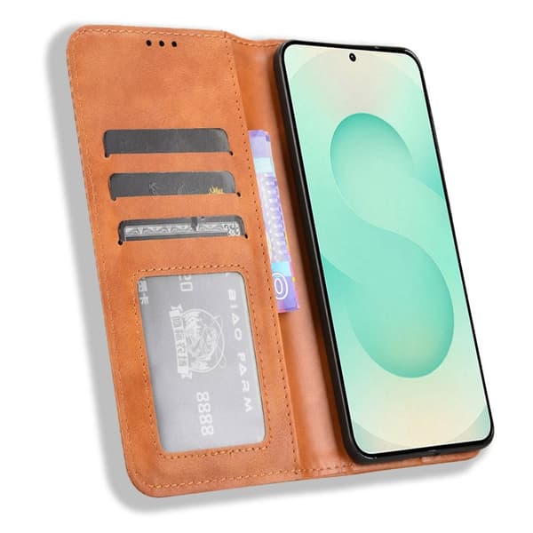 För Samsung Galaxy S25 Edge Plånboksfodral Exklusivt