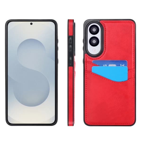 Samsung Galaxy S25 Edge Suojakuori Korttipaikka Slim-Fit PU+TPU Puhelinkotelo
