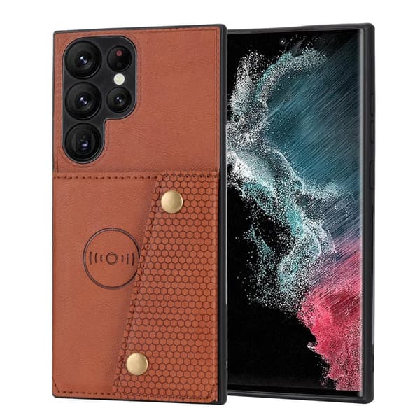 Samsung Galaxy S25 Ultra PU-Läder Skal med Kortplatser