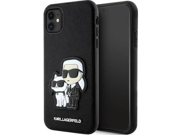 Karl Lagerfeld Etui Karl Lagerfeld KLHCN61SANKCPK Apple iPhone 11/XR hardcase czarny/black Saffiano Karl & Choupette