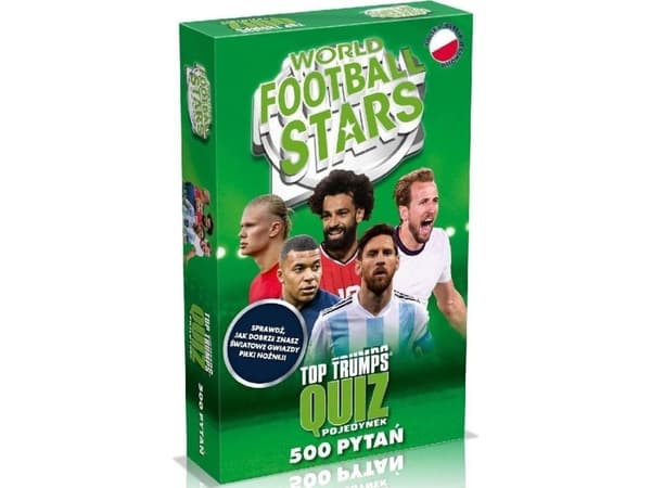 Top Trumps World Football Stars w pudełku EDUKAMP