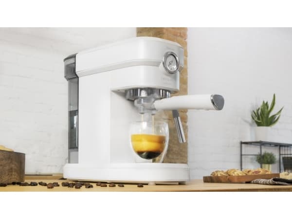 Cecotec Cafelizzia 790 Pro, Espressomaskin, 1,2 l, 1350 W, Rustfritt stål, Hvit