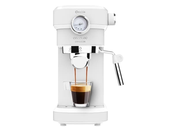 Cecotec Cafelizzia 790 Pro, Espressomaskin, 1,2 l, 1350 W, Rustfritt stål, Hvit