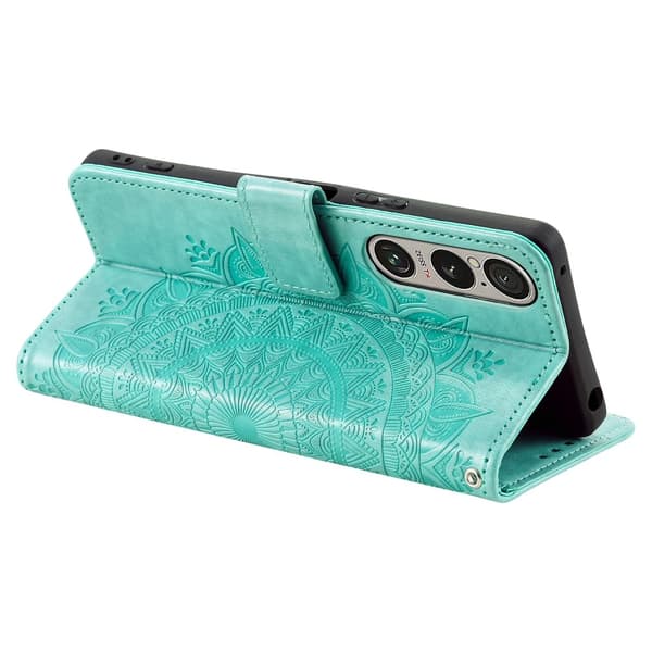 För Sony Xperia 1 VII plånboksfodral Fodral Skal Mandala blommönster