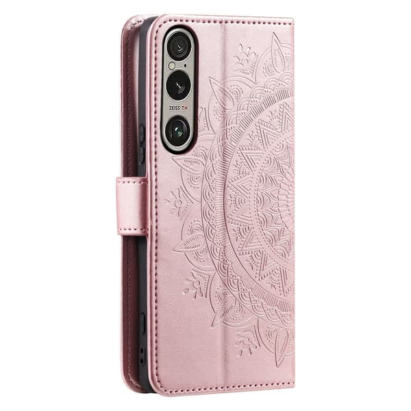 För Sony Xperia 1 VII plånboksfodral Fodral Skal Mandala blommönster