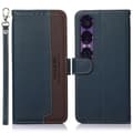 Miniatyrbilde 1 av 7: KHAZNEH Sony Xperia 1 VII Lommebok-deksel Blå/Brun