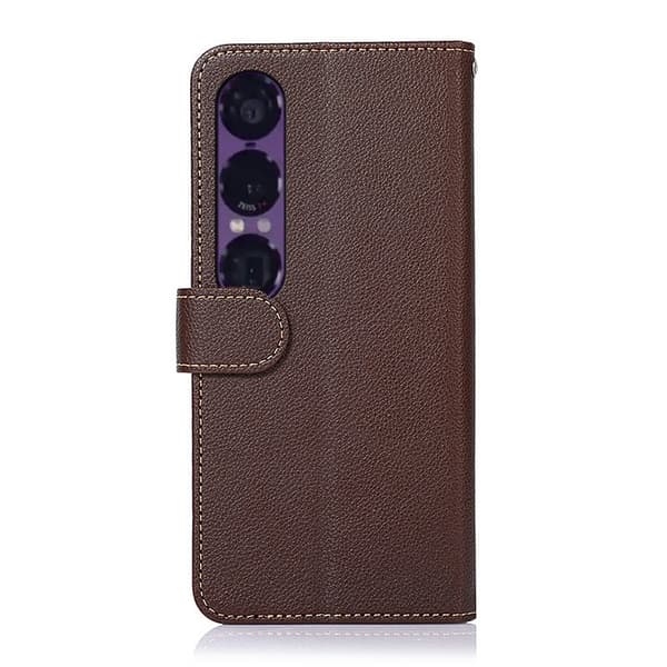 KHAZNEH Sony Xperia 1 VII Plånboksfodral Brun/Blå