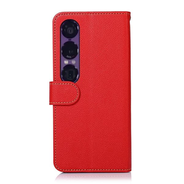 KHAZNEH Sony Xperia 1 VII Plånboksfodral Röd/Svart
