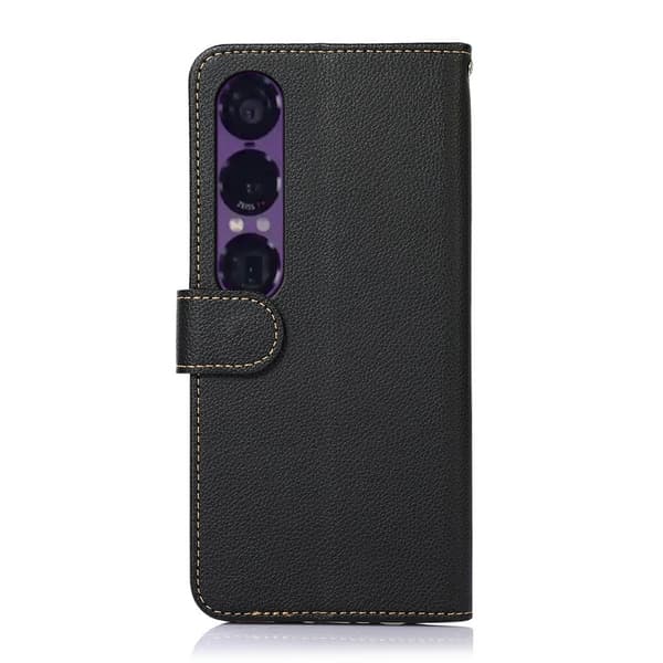 KHAZNEH Sony Xperia 1 VII Plånboksfodral Svart/Röd