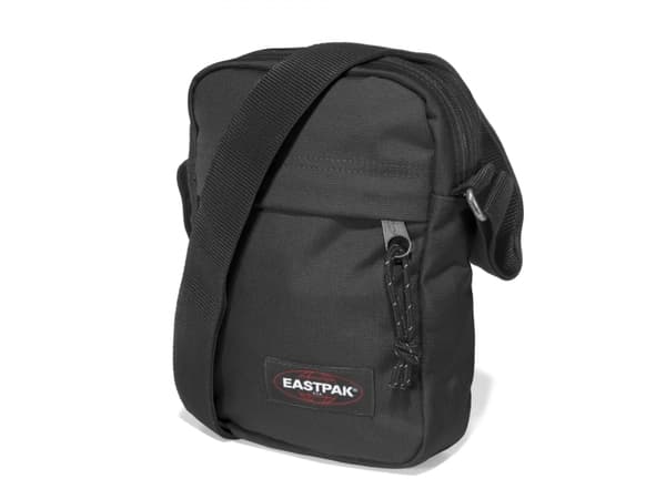 Eastpak The One, axelremsväska, Svart, Dragkedja, Bakficka, Framficka, Dragkedjeficka, Svart