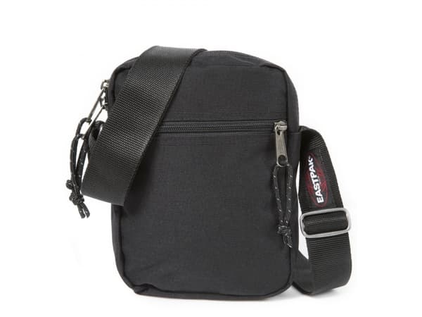 Eastpak The One, axelremsväska, Svart, Dragkedja, Bakficka, Framficka, Dragkedjeficka, Svart