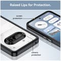 Miniatyrbild 3 av 7: För Nothing Phone (3a) Skal TPU + Akryl Skyddande Transparent Telefonfodral