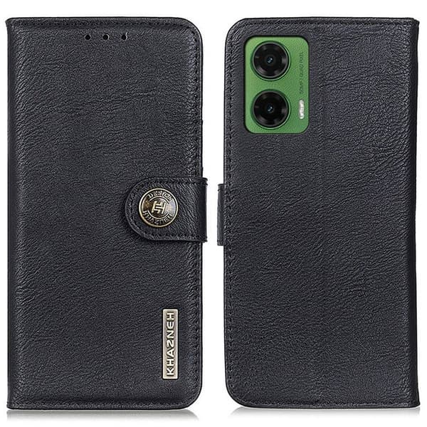KHAZNEH Motorola Moto G35 Plånboksfodral - Svart