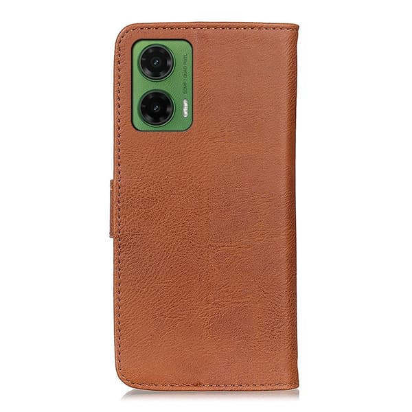 KHAZNEH Motorola Moto G35 Plånboksfodral - Brun