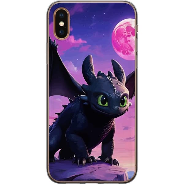 Apple iPhone X Genomskinligt Skal How to Train Your Dragon (Draktränaren)