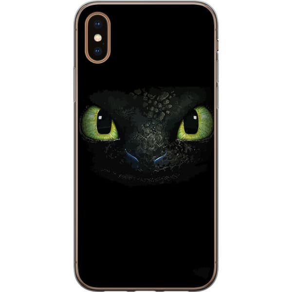 Apple iPhone XS Genomskinligt Skal How to Train Your Dragon (Draktränaren)