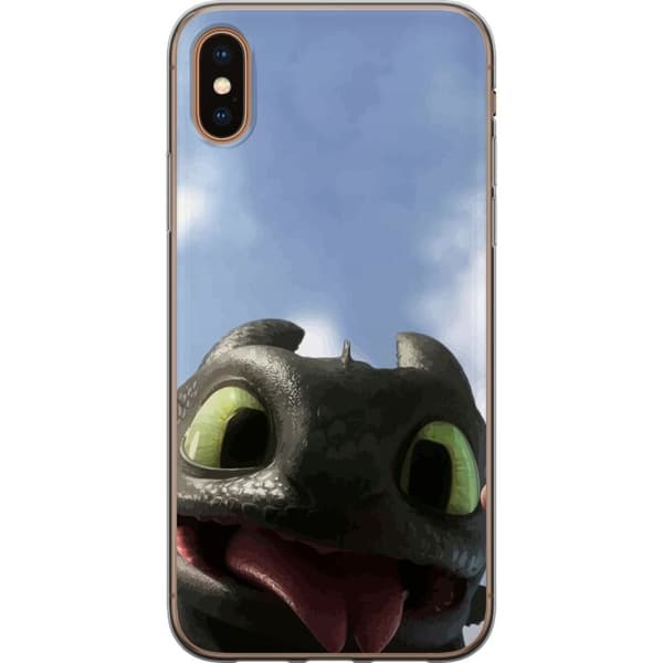 Apple iPhone XS Genomskinligt Skal How to Train Your Dragon (Draktränaren)