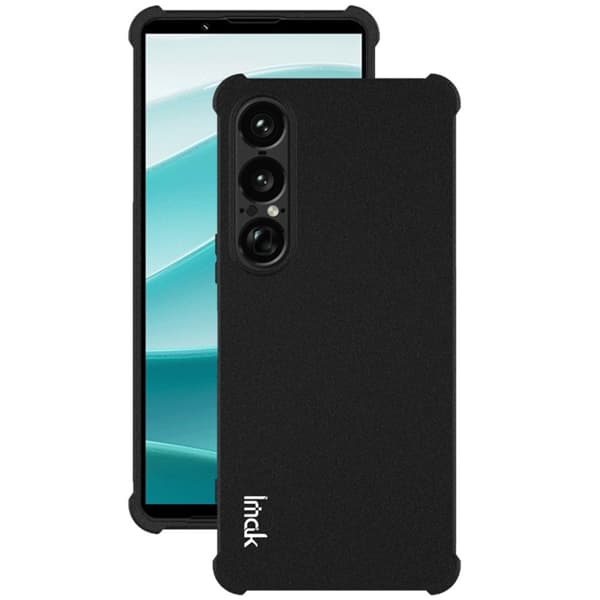 IMAK For Sony Xperia 1 VII Deksel TPU-telefonbeskyttelse Airbag-støtsikker Matte Black