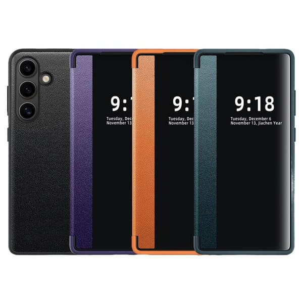 Samsung Galaxy S24 Plus Slimmat Leman-fodral med smart fönster