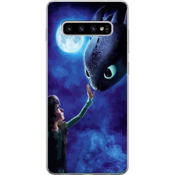 Samsung Galaxy S10+ Läpinäkyvä kuori Kuinka Kouluttaa Lohikäärmeesi