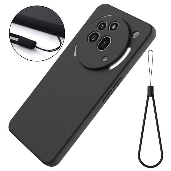 För Nothing Phone (3a) Pro Silikonskal Mobilskal med Handrem