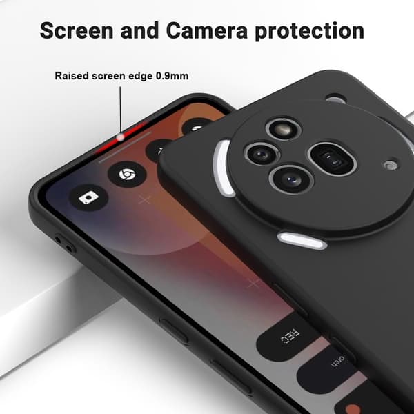 För Nothing Phone (3a) Pro Silikonskal Mobilskal med Handrem