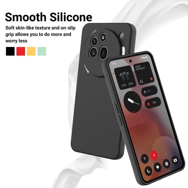 För Nothing Phone (3a) Pro Silikonskal Mobilskal med Handrem
