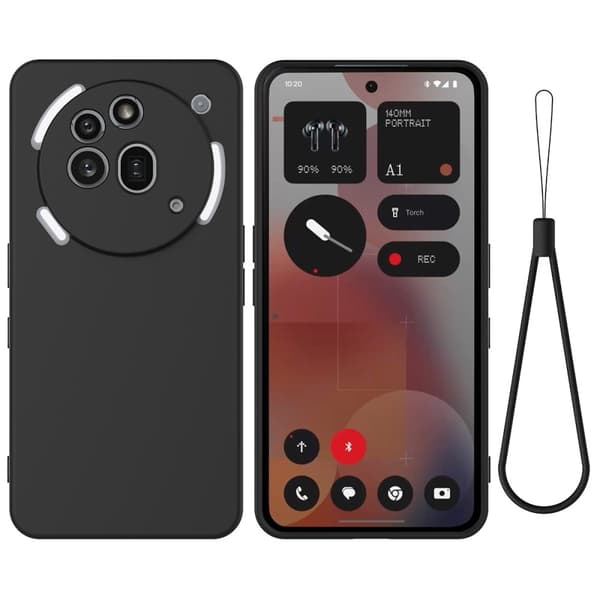 För Nothing Phone (3a) Pro Silikonskal Mobilskal med Handrem