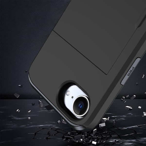 För iPhone 16e skal med korthållare