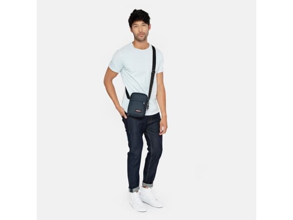 Eastpak EK04526W, Unisex, Skulder veske, Glidelås, Baklomme, Forlomme, Glidelåslomme, Blå